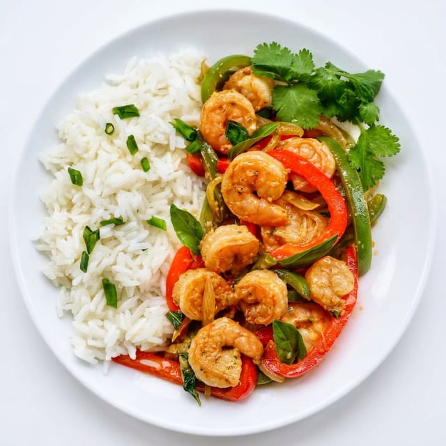 Pad Kra Prow and Rice.