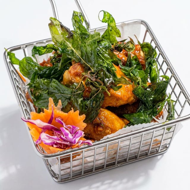 Silk Basil Wings.