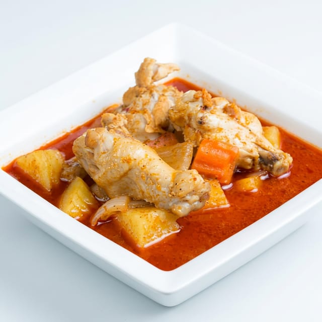 Chicken Yellow Curry and Rice.