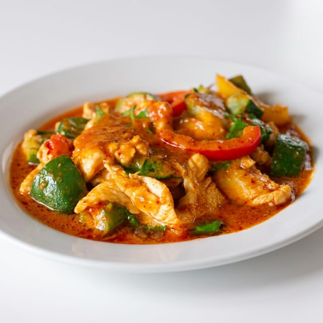Pad Prik Khing and Rice.