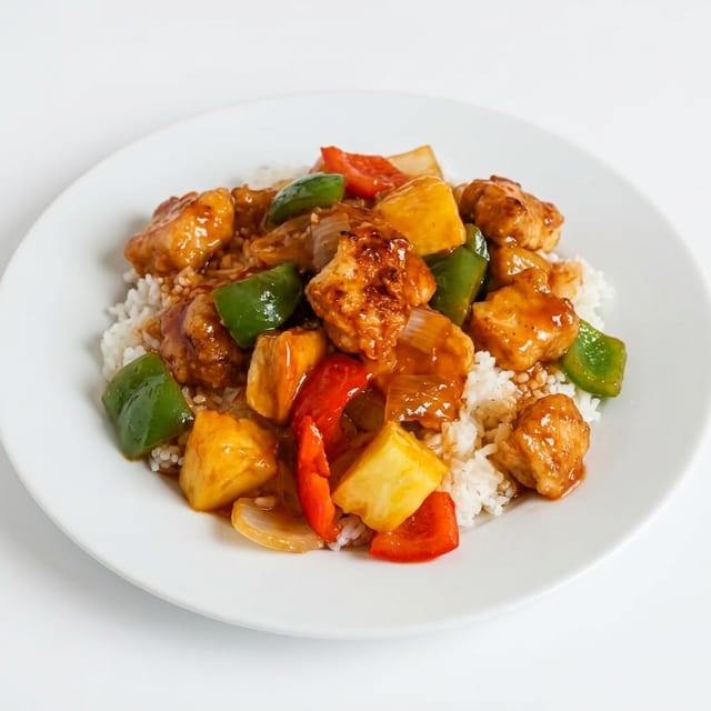 Sweet & Sour Chicken and Rice.
